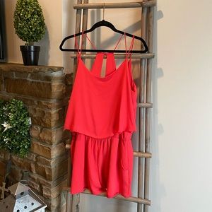 Spaghetti Strap Neon Romper